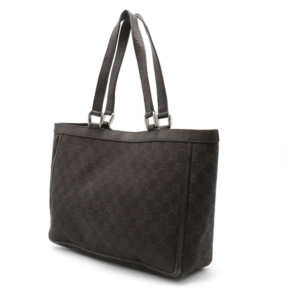 Gucci Bag Denim Leather GG Brown Tote